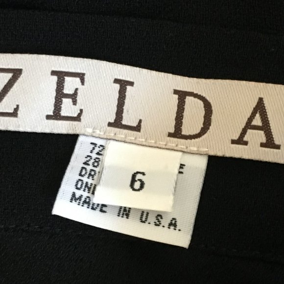 Zelda Pantsuit, black with bugle-bead trim - Picture 5 of 5